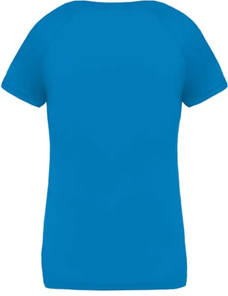  LADIES’ V-NECK SHORT SLEEVE SPORTS T-SHIRT - Proact Aqua Blue