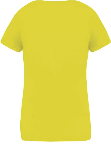  LADIES’ V-NECK SHORT SLEEVE SPORTS T-SHIRT - Proact Fluorescent Yellow