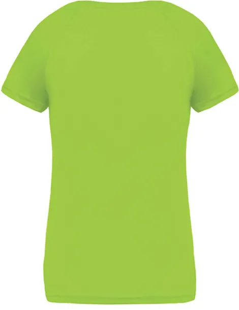  LADIES’ V-NECK SHORT SLEEVE SPORTS T-SHIRT - Proact Lime