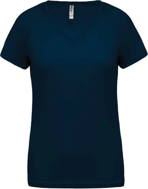  LADIES’ V-NECK SHORT SLEEVE SPORTS T-SHIRT - Proact Sporty Navy