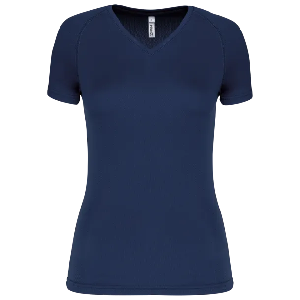  LADIES’ V-NECK SHORT SLEEVE SPORTS T-SHIRT - Proact Sporty Navy