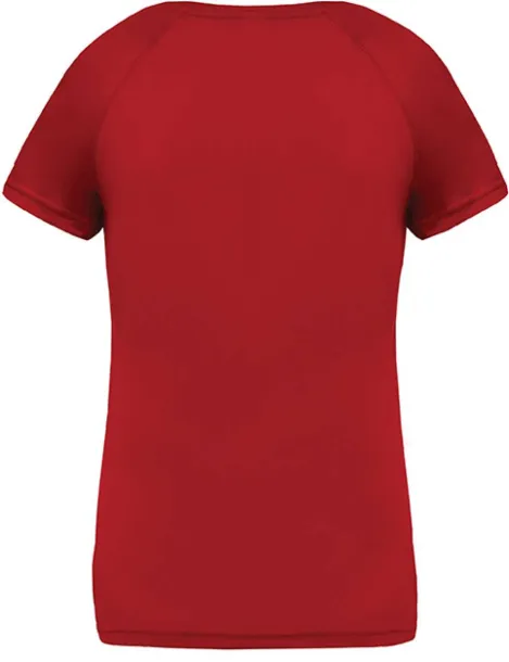  LADIES’ V-NECK SHORT SLEEVE SPORTS T-SHIRT - Proact Red