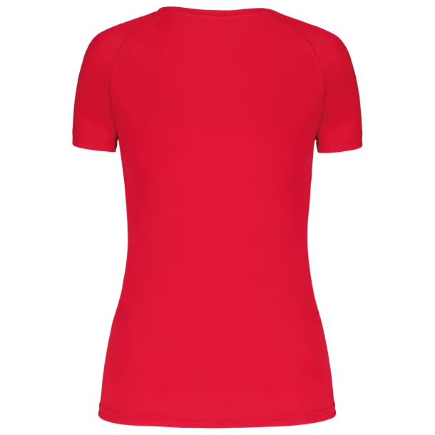  LADIES’ V-NECK SHORT SLEEVE SPORTS T-SHIRT - Proact Red