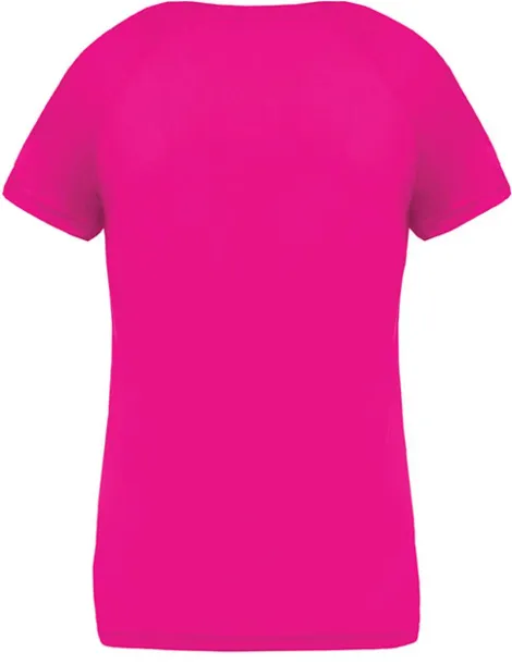  LADIES’ V-NECK SHORT SLEEVE SPORTS T-SHIRT - Proact Fuchsia