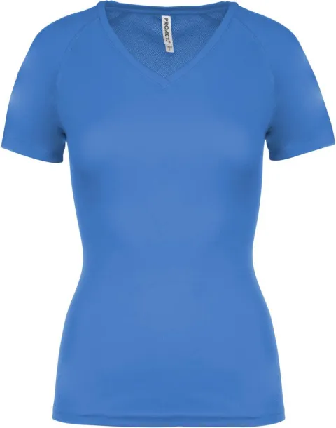  LADIES’ V-NECK SHORT SLEEVE SPORTS T-SHIRT - Proact Sporty Royal Blue