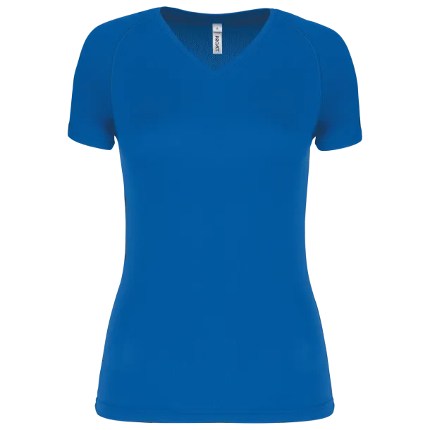  LADIES’ V-NECK SHORT SLEEVE SPORTS T-SHIRT - Proact Sporty Royal Blue