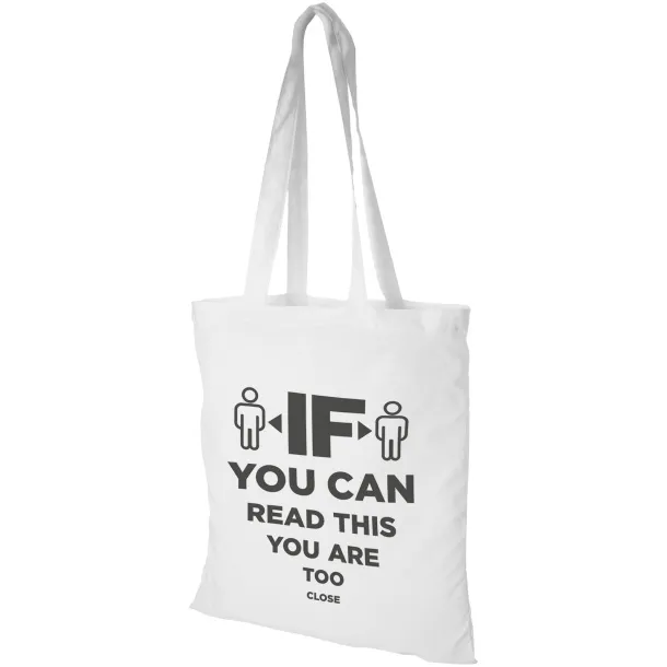 Carolina 100 g/m² cotton tote bag White