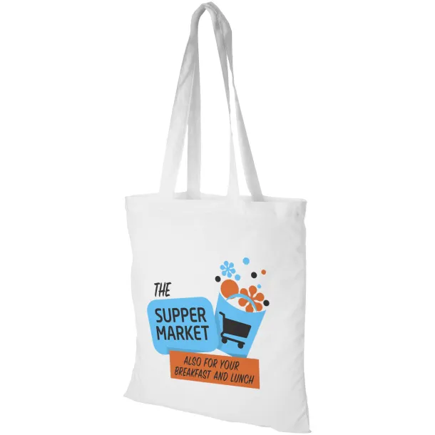 Carolina 100 g/m² cotton tote bag White