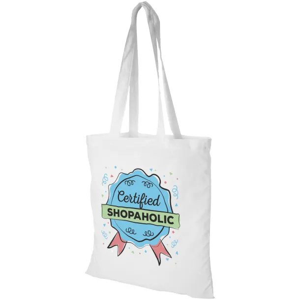 Carolina 100 g/m² cotton tote bag White