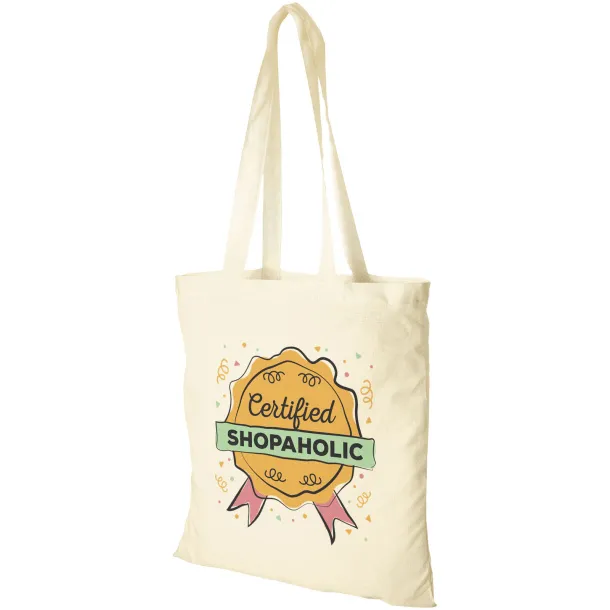 Carolina 100 g/m² cotton tote bag Natural