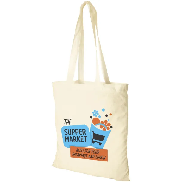 Carolina 100 g/m² cotton tote bag Natural