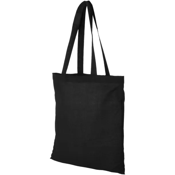 Carolina 100 g/m² cotton tote bag Solid black