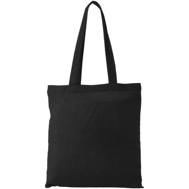 Carolina 100 g/m² cotton tote bag Solid black