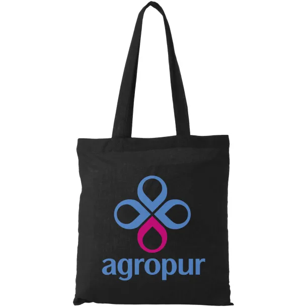 Carolina 100 g/m² cotton tote bag Crna