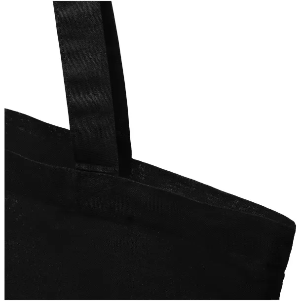 Carolina 100 g/m² cotton tote bag Solid black