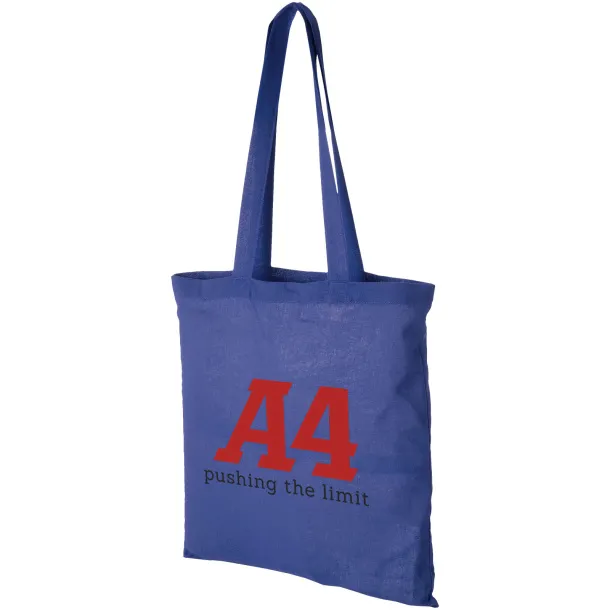 Carolina 100 g/m² cotton tote bag Royal blue