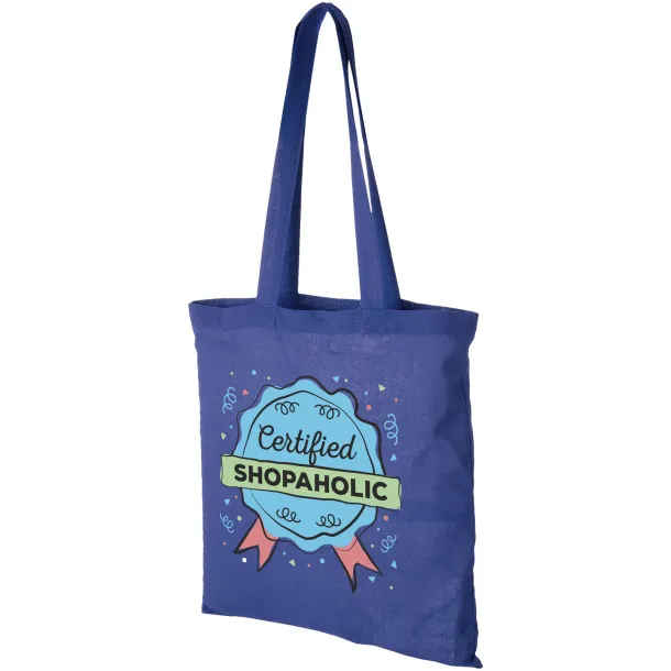 Carolina 100 g/m² cotton tote bag Royal blue