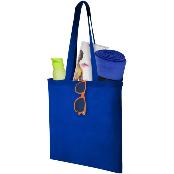 Carolina 100 g/m² cotton tote bag Royal blue