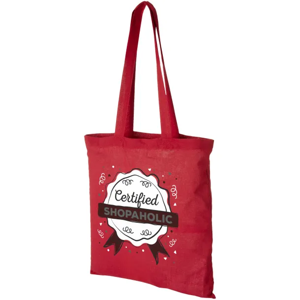 Carolina 100 g/m² cotton tote bag Red