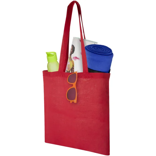 Carolina 100 g/m² cotton tote bag Red