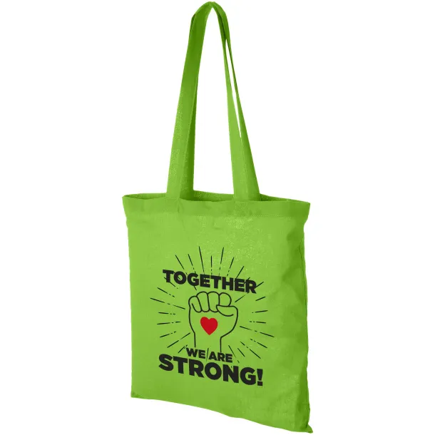 Carolina 100 g/m² cotton tote bag Lime