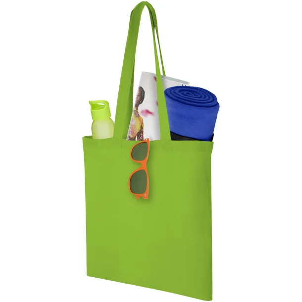 Carolina 100 g/m² cotton tote bag Lime