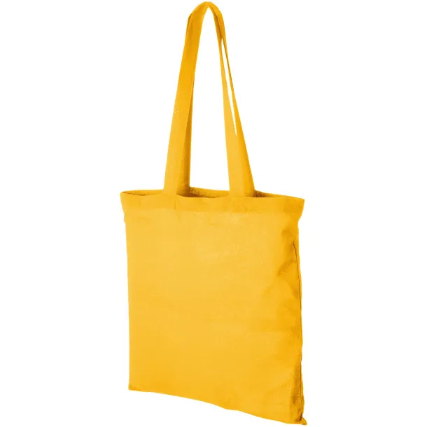 Carolina 100 g/m² cotton tote bag - Unbranded Yellow