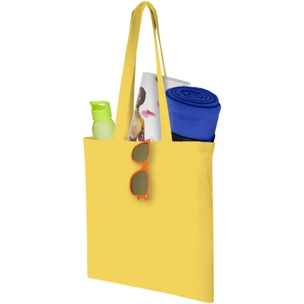 Carolina 100 g/m² cotton tote bag Yellow