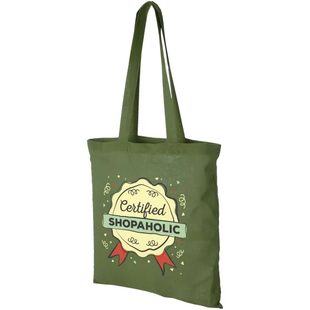 Carolina 100 g/m² cotton tote bag Šumski zelena
