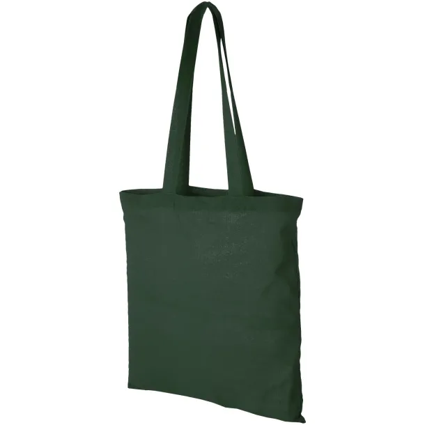 Carolina 100 g/m² cotton tote bag Forest green