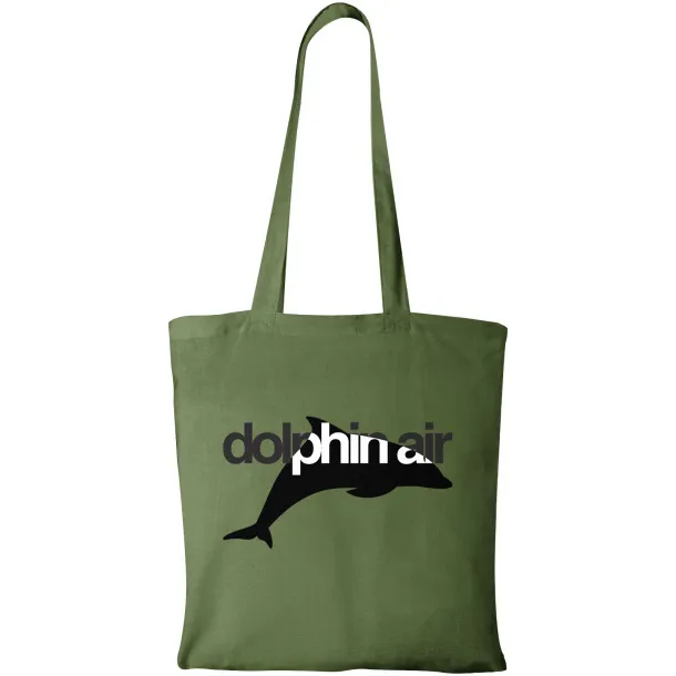 Carolina 100 g/m² cotton tote bag Šumski zelena