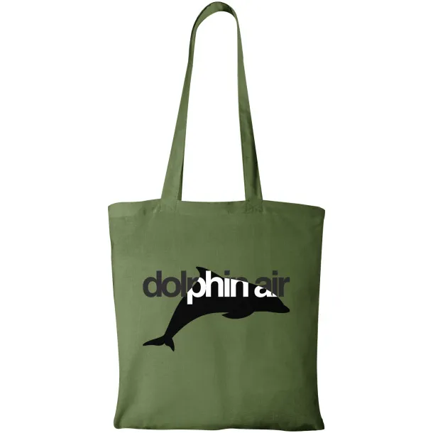 Carolina 100 g/m² cotton tote bag Šumski zelena