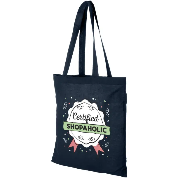 Carolina 100 g/m² cotton tote bag Navy Blue