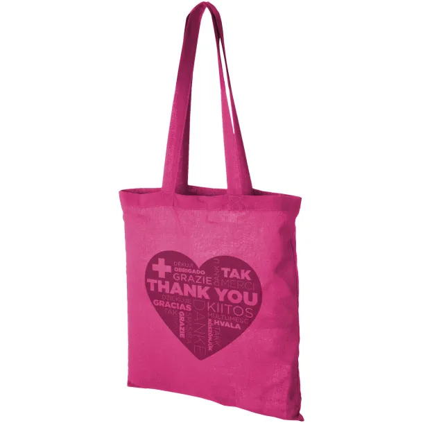 Carolina 100 g/m² cotton tote bag Magenta