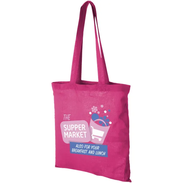 Carolina 100 g/m² cotton tote bag Magenta