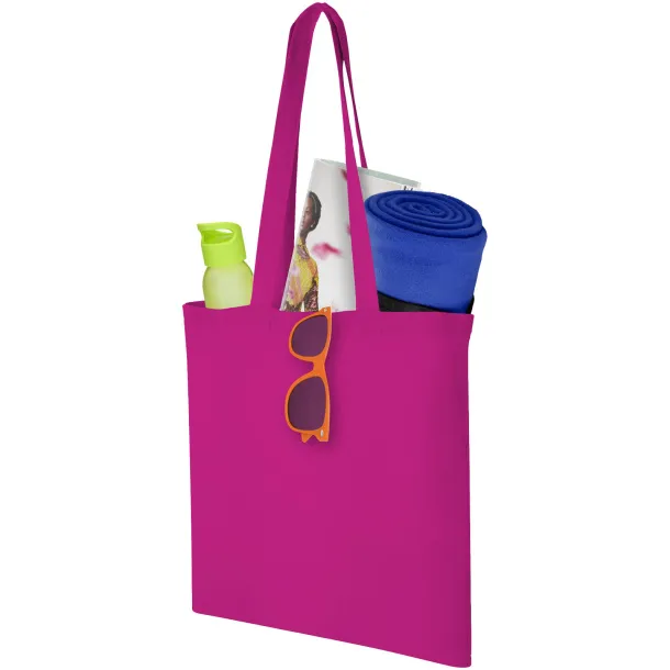 Carolina 100 g/m² cotton tote bag Magenta