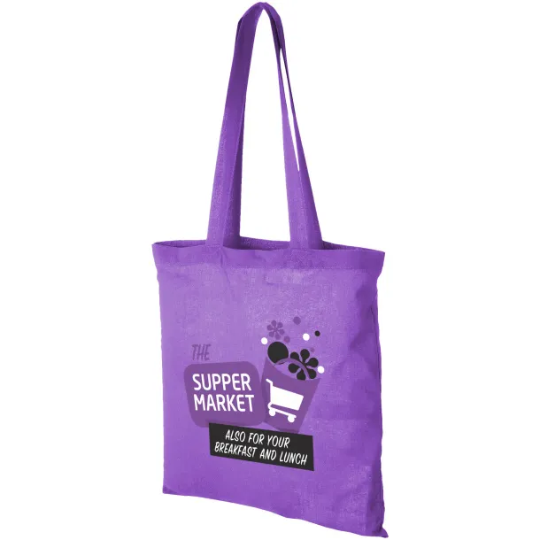 Carolina 100 g/m² cotton tote bag Lavender