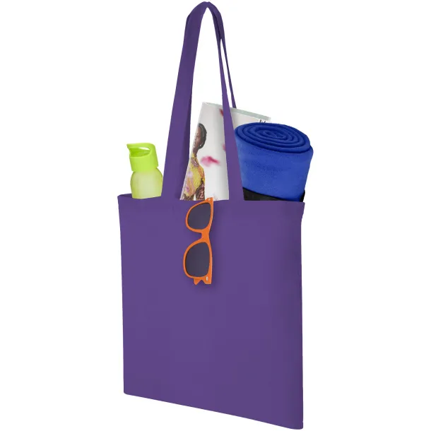 Carolina 100 g/m² cotton tote bag Lavender