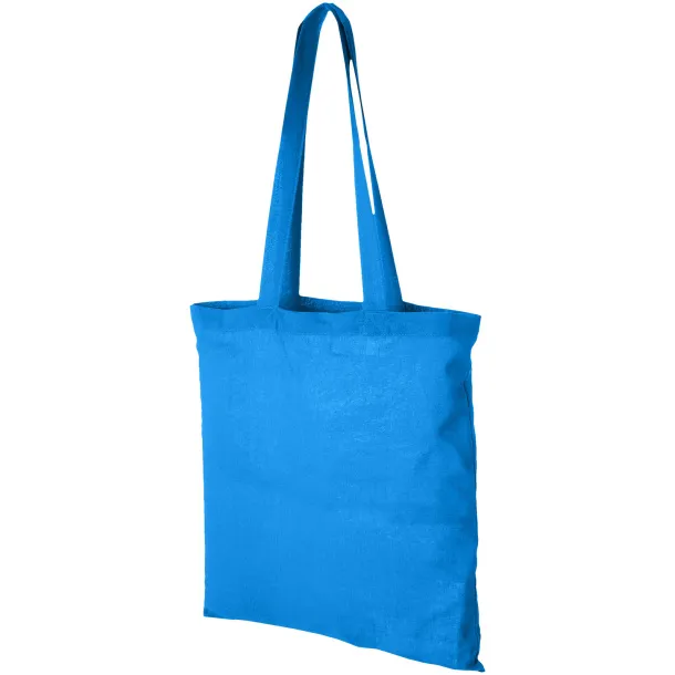 Carolina 100 g/m² cotton tote bag Process blue