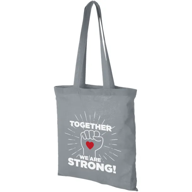 Carolina 100 g/m² cotton tote bag Grey