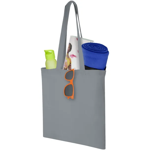 Carolina 100 g/m² cotton tote bag Grey