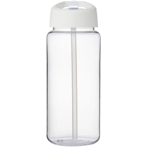 H2O Active® Octave Tritan™ 600 ml spout lid sport bottle - Unbranded White White