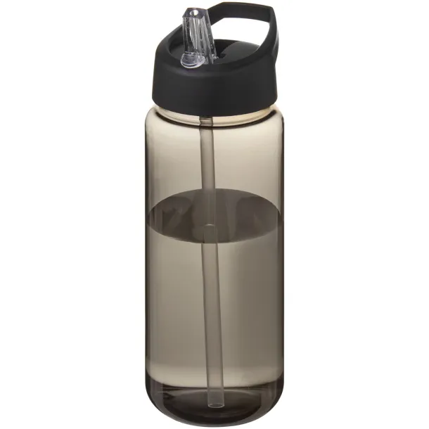 H2O Active® Octave Tritan™ 600 ml spout lid sport bottle Charcoal Solid black