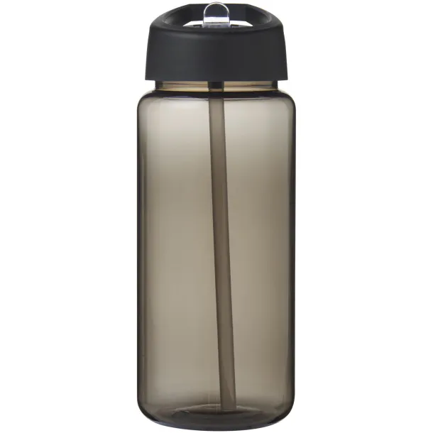 H2O Active® Octave Tritan™ 600 ml spout lid sport bottle - Unbranded Charcoal Solid black