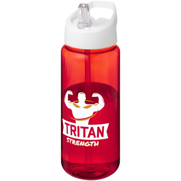 H2O Active® Octave Tritan™ 600 ml spout lid sport bottle Red White