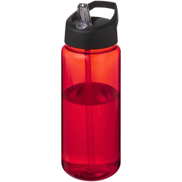 H2O Active® Octave Tritan™ 600 ml spout lid sport bottle Red Solid black