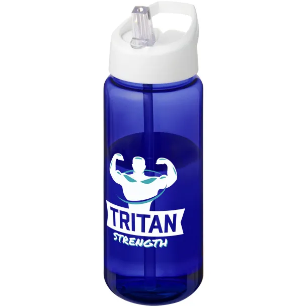 H2O Active® Octave Tritan™ 600 ml spout lid sport bottle Blue White