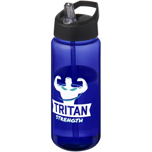 H2O Active® Octave Tritan™ 600 ml spout lid sport bottle Blue Solid black