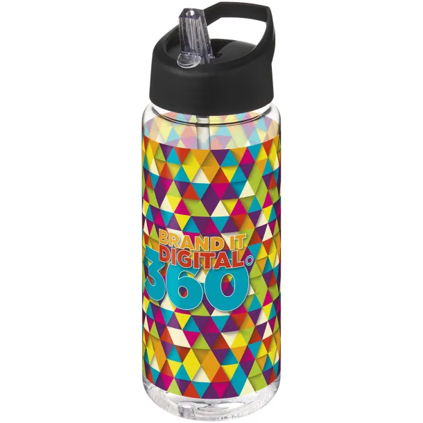 H2O Active® Octave Tritan™ sportska boca 600 ml - Unbranded Bijela Solid black