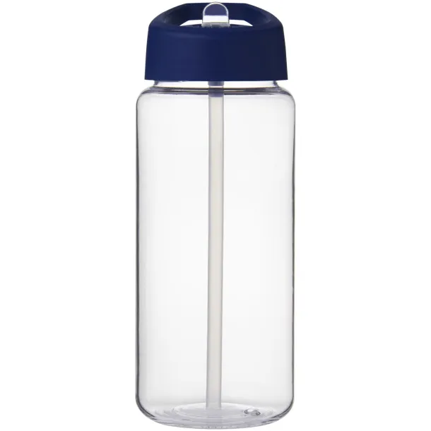 H2O Active® Octave Tritan™ 600 ml spout lid sport bottle - Unbranded White Blue